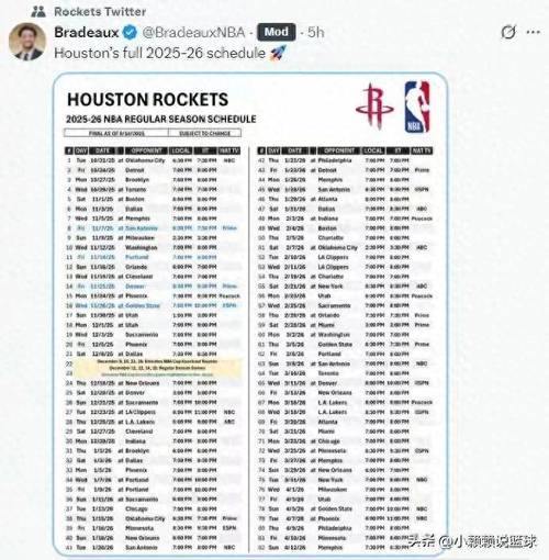 nba直播赛程表；体育频道nba直播赛程表